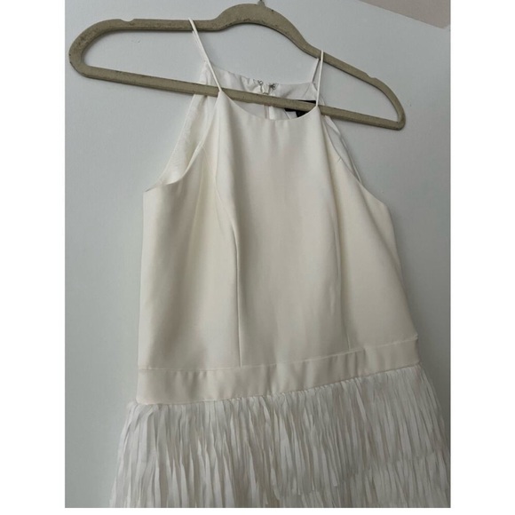 Aidan Mattox White Promenade  Mini Dress - Picture 9 of 10